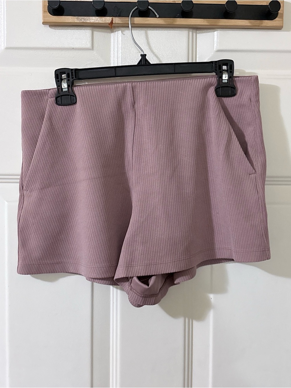 lululemon  Ribbed Mauve Pink Lounge Shorts